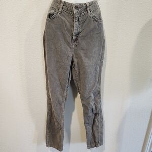 BDG Women's Straight Leg Corduroy Jeans - Gray